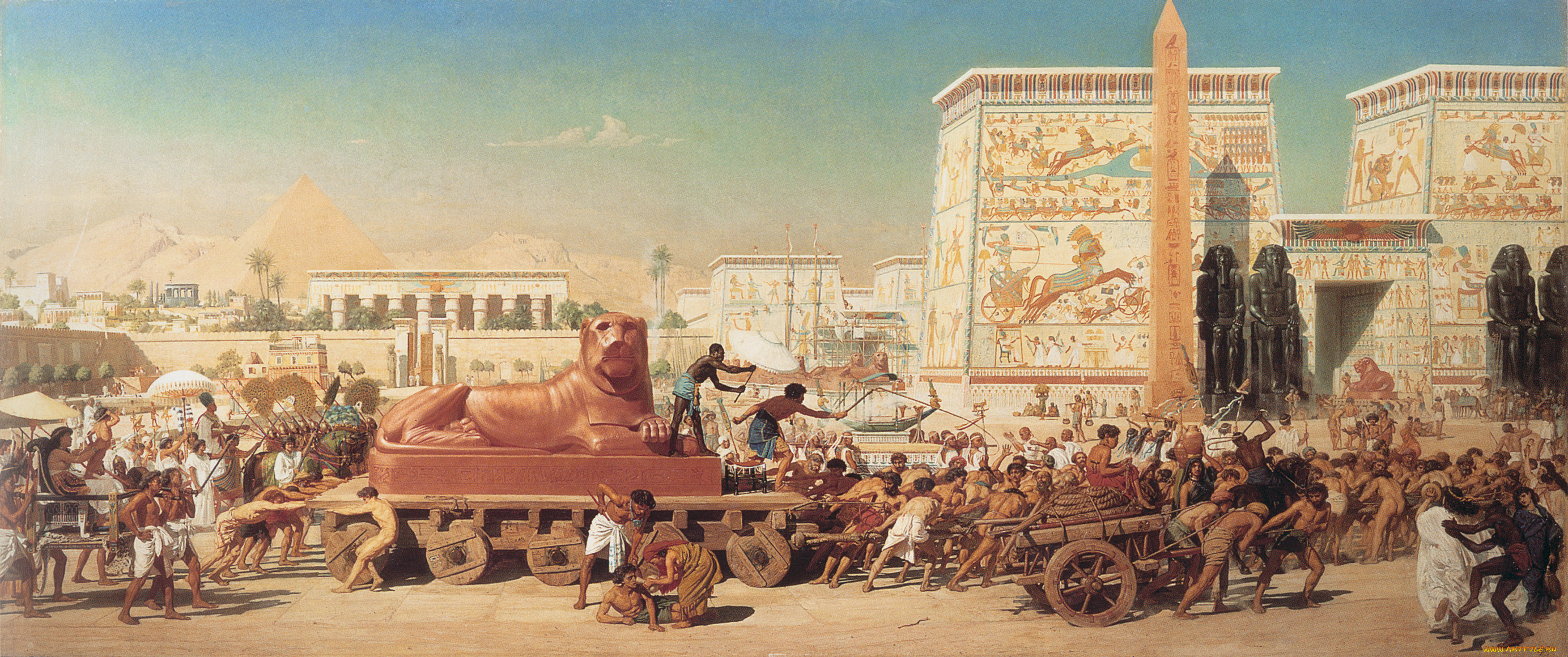 , edward, poynter, 1867, painting, israel, in, egypt